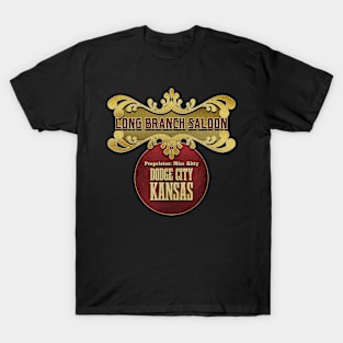 Long Branch Saloon. Gunsmoke. T-Shirt